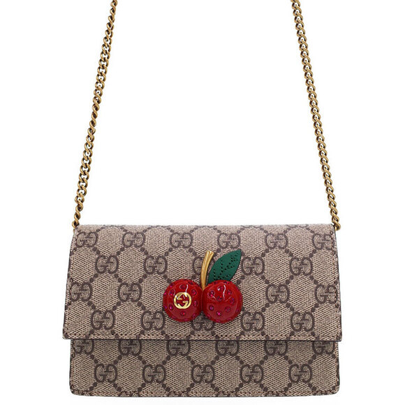 Gucci Handbags - Gucci GG Supreme Canvas Bag Cherry Red Shoulder